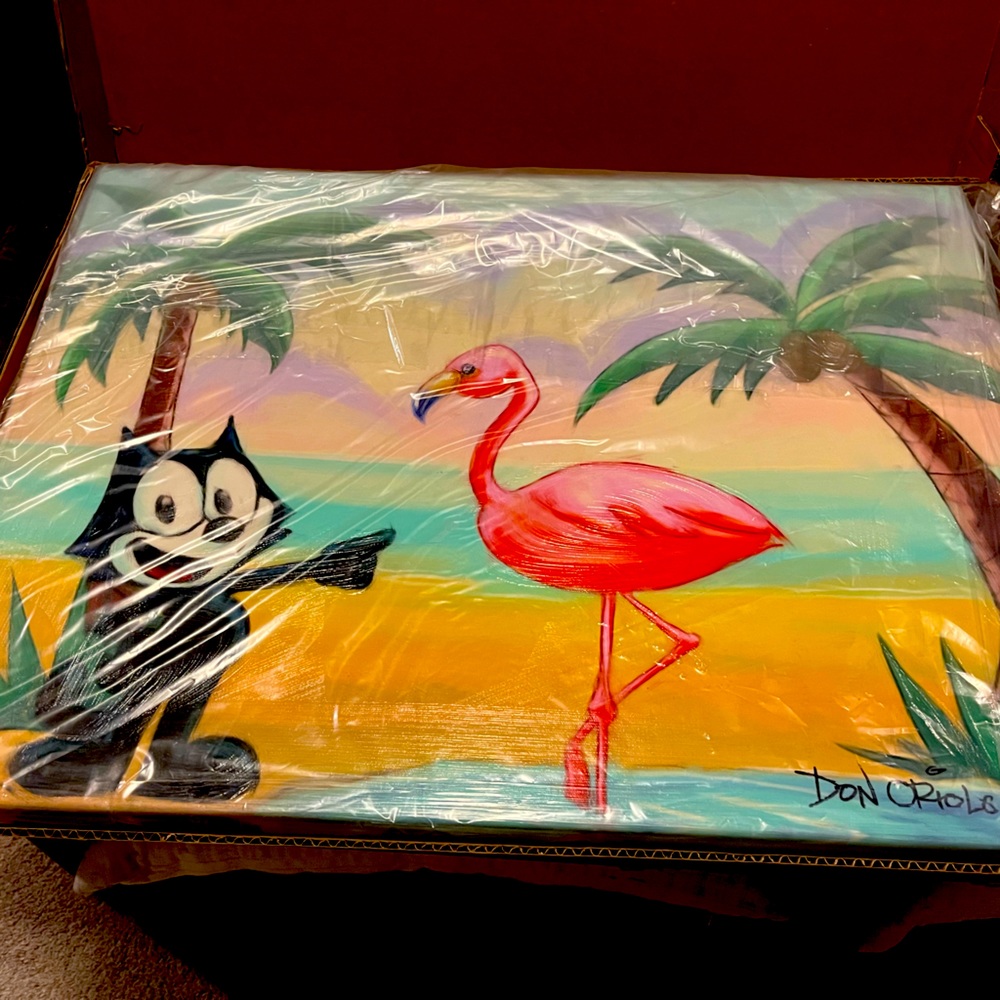 Flamingo Point signed by Don Oriolo Art Giclee